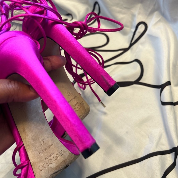 JIMMY CHOO Anita 120 Satin Heel - Picture 10 of 13